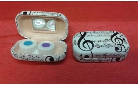 Caja para lentillas diseño clave de sol notas musicales.: Amazon.es: Instrumentos musicales