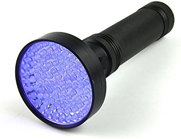 (BesLif) 100 LED UV Ultra Violet Blacklight Black Light Flashlight Pet Urine Stain Detector Scorpion Detector Hunter Finder (LED, 100 LED)