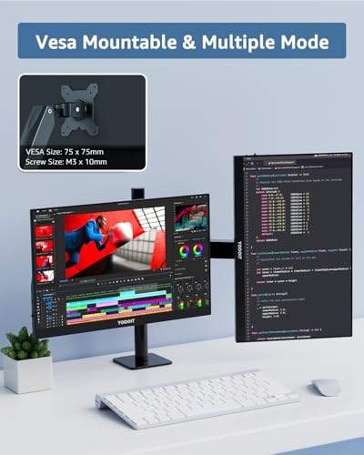 Yodoit Portable Monitor 15.6", FHD 1080P Screen IPS 1920×1080 100% SRGB Display with Type C USB Port and Speakers with Smart Cover, Compatible with PC, Laptop, MacBook, Xbox