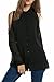 Zeagoo Women's Off Shoulder Long Sleeve Button Down Shirts Casual Blouse Tops