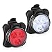 WolfonFire USB Rechargeable Bike Light Set, Front Headlight and Rear LED Bicycle Light, 4 Light Mode Options, Water Resistant IPX4(2 USB Cables and 2 Strap Included)