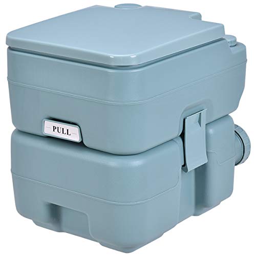 Giantex 5 Gallon Portable Toilet Flush Travel Outdoor Camping Hiking