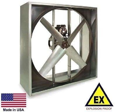 Streamline Industrial EXHAUST FAN - Explosion Proof - Belt Drive - 48" - 115/230V - 3 Hp 23,700 CFM