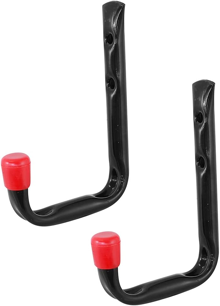 Dekton 2 PC 12 MM General Purpose Hooks Ladder Bicycle Tool Hose Wood Hanger