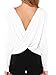 LIREROJE Women's Loose Backless Long Sleeve Top Blouse
