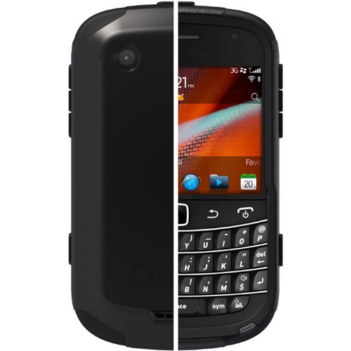 OtterBox Commuter Series Hybrid Case for BlackBerry 9900/9930 Bold Touch - 1 Pack - Retail Packaging - Black