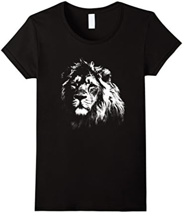 Women's Lion's Pride Lion Head T Shirt Large Black