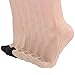 Flammi Women's Ultra Low Cut Liner Socks with Sling Back No Show Padded Half Socks (Shoe-Size 5-8 US, 6 Pairs- 4beige+2black)