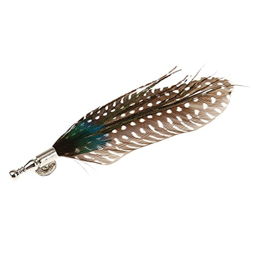 SunniMix Vintage Peacock Feather Brooch Lapel Pin Men Women Shirt Suit Wedding Accessory - Coffee - Thumbnail 6