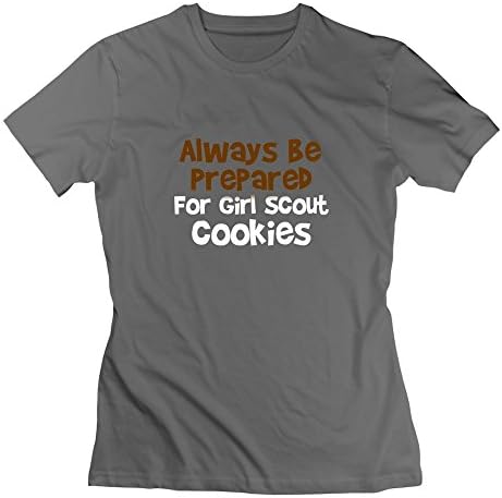 TIANYI Women Girl Scout Cookies 100% Cotton T Shirt XL DeepHeather