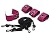 Eoeyog Bed Restraint Bondage Toys, Fetish Bed Bondage Harness - Adjustable Straps Fit Almost Any Size Mattress - Sex Furniture with Soft Handcuffs for Bondage Collection SM/BDSM Roleplay, Purple