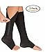 Mxinran Compression Socks, New Compression Zipper Sox Socks Stretchy Zipper Leg Support Unisex Open Toe Knee Stockings,1Pack