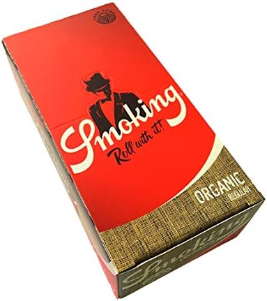 smokimg [スモーキング] オーガニックヘンプ シングル(70mm) ペーパー 60枚入り×50ブックレット(1箱) 手巻きタバコ 巻紙