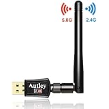 Autley AC600Mbps USB Wifi Adapter Dual Band 2.4G 5G 802.11 ac USB Wireless Network Adapter for Windows 10/XP/Vista/7/8/8.1 MAC OS