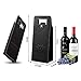 Sunfuny Wine Gift Bags Upscale Resuable Leather Wine Tote Bag,Double Layered Leakproof Protective 2 Bottles Wine/Champagne/Beer Carrier For Picnic,Travel and Holiday