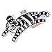 Manhattan Toy Wimmer-Ferguson Crinkle Tiger Baby Sensory Toy with Ribbon Tags