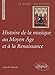 Histoire de la musique au moyen-âge et à la Renaissance by 