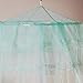 HOUSWEETY Princess Bed Canopy Netting Mosquito Net Round Lace Dome for Twin Full and Queen Size Beds Crib