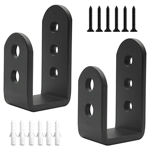 Ssl Brackets 2 Pack Heavy Duty 2x4 Door Barricade Brackets Steel U Bracket Drop Open ...