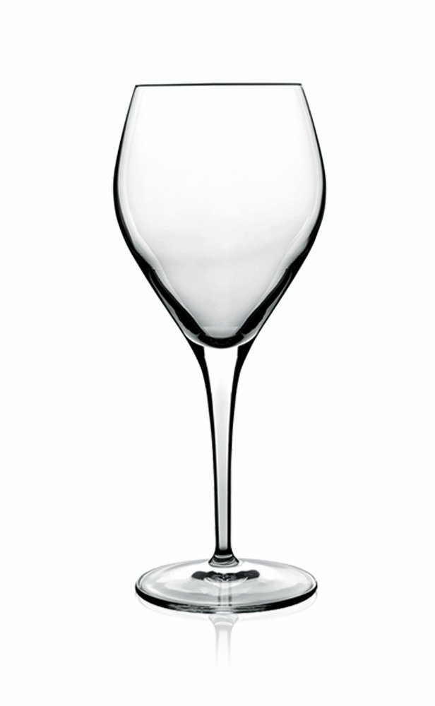 Luigi Bormioli Large White Wine Glasses Set of 4 - Riesling Crystal Wine Glasses 450ml, Ultra Clear & Durable Dishwasher Safe Glassware with Titanium Reinforced Stems, Gift Box Included, Made In Italy