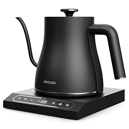 Jocuu Gooseneck Electric Pour Over Kettle with Temperature Control, Tea & Pour Over Coffee