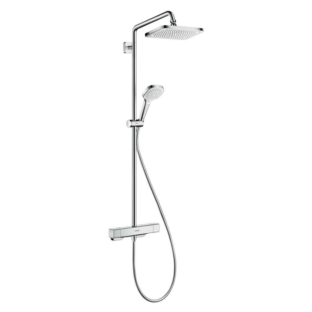 hansgrohe 27630000 Croma E Thermostatic Shower System 280, 1 Spray, Chrome