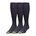 GOLDTOE Men's Metropolitan Over-The-Calf Dress Socks, 3-Pairs, Navy, Large