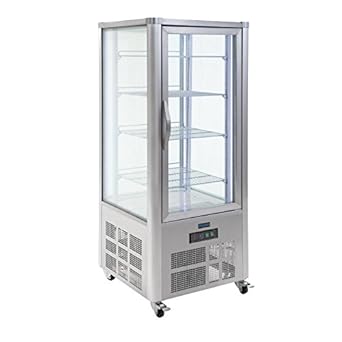 Polar Patisserie Display Cabinet 400 Litre Stainless Steel