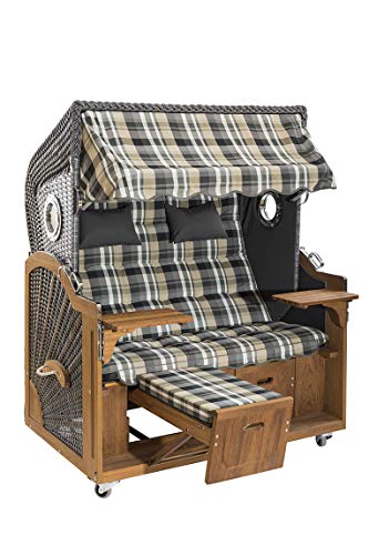 Strandkorb der Extraklasse mit Bullaugen Modell Föhr