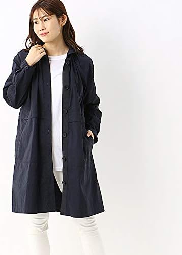 Amazon メルポア Melupoa 衿取外し可 ビンテージ風ポリナイロンコートワンピース 74紺 11 コート ジャケット 通販