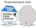 Famtec Video Surveillance Sign - 40 mil Rust Free Aluminium - Glow-in-the-Dark-Signs, Home Business, 24 Hours Security, All Activities are Monitored -CCTV Security Alert-Large 12 X 12 Octagon (Blue)