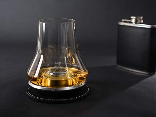 Peugeot 266097 Impitoyable Whisky Tasting Set. Includes Cordial Glass and Chilling Base