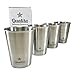 Qualita Premium Set of 4 Stainless Steel Kids Cups Toddler Tough Baby Safe BPA Free 8oz