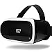 UMIDIGI VR Headset, Virtual Reality Box, 3D Virtual Video Glasses (Google Cardboard, Focal and Pupil Distance Adjustment for iPhone Samsung Moto LG Nexus HTC, Black/White)