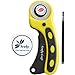 Firefly Craft 45MM Rotary Cutter Set for Fabric or Paper, Yellow