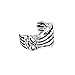 Biker Punk Rocker Skeleton Hand Cartilage Ear Cuffs Clip Wrap Helix Earring1 Piece Non Pierced .925 Sterling Silver