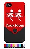 Engraved iPhone 4/4S Case/Cover - ROWING CREW, ROW - Personalized for FREE