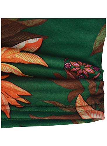 Women's Floral Summer Cold Shoulder Tops Casual Scoop Neck Short Sleeve T-Shirt