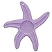 AILAMS Baby Teething Toy,BPA-Free FDA Approved Food Grade Silicone,Toddlers Starfish Teether Ring (Light purple)