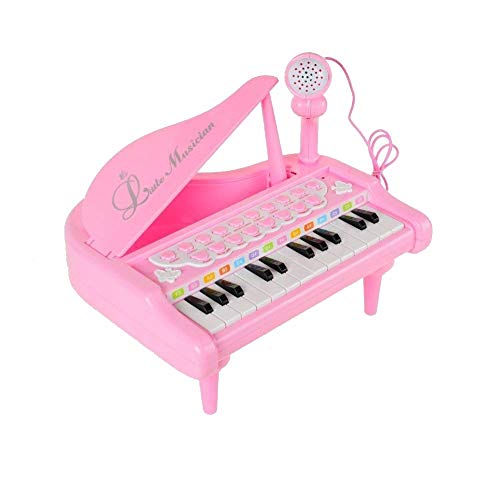 image for Lightahead 1505B Mini Musical Grand Piano Keyboard for Kids 24 Keys Mu