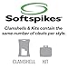 Softspikes Black Widow Tour Cleat Small Metal Thread (22 Count Clamshell)