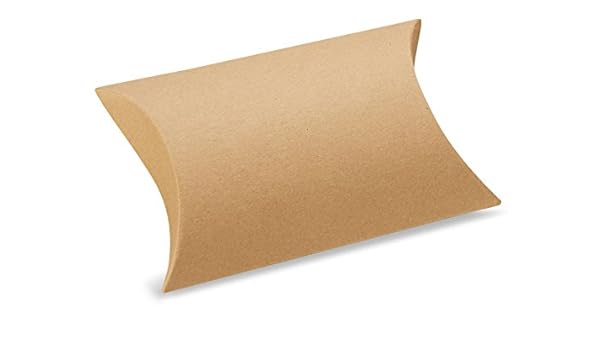 Pillow Boxes 4 1 2 X 4 1 2 X 1 1 2 Kraft Uline 250 Case