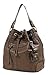 Scarleton Purses and Handbags, Drawstring Bucket Bag, Hobo Bags for Women, Crossbody Bag, Multi Pocket Shoulder Bag, H107821 - Dark Brown