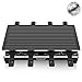Electric Grill Techwood Raclette Grill with Double-sided Nonstick Grill Plate,8-Person Multifunctional Raclette Grill, 1500W Temperature Adjustment Function, Black