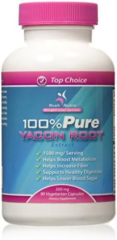 100% Pure Yacon Root Extract - Increases Metabolism, Suppresses Appetite, Promotes Digestive Health for All Natural Weight Loss* - 90 Vegetarian Capsules - 30-Day Supply - 100% Customer Satisfaction Guaranteed