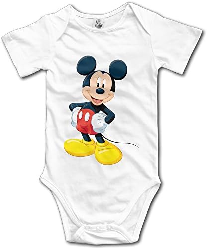 Mickey Mouse Funny Adult Character Fashion Short Sleeve Romper Baby Bodysuit