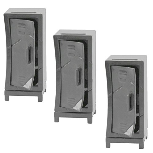 Set of 3 Hardcore Lockers for WWE Wrestling Action Figures