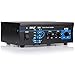 Home Audio Power Amplifier System - 2X75W Mini Dual Channel Sound Stereo Receiver Box w/ LED - For Amplified Speakers, CD Player, Theater via 3.5mm RCA - For Studio, Home Use - Pyle PCA3 primary