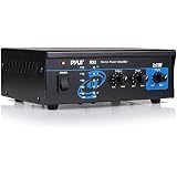 Pyle PT390AU 300W 4 Channel Home Audio Amplifier - Stereo Receiver With USB, RCA, AUX, Mic Inputs & Echo, Remote