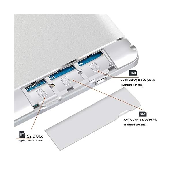 10-Inch-3G-Phablet-Android-81-Octa-Core-64GB-ROM-4GB-RAM-Call-Phone-Tablet-PC-Unlocked-Dual-Sim-Card-Slots-Bluetooth-GPS-WIFI-Netflix-Youtube-Resolution-1920-1280-display-TYD-108-Sliver 10 Inch 3G Phablet Android 8.1 Octa Core 64GB ROM 4GB RAM Call Phone Tablet PC, Unlocked Dual Sim Card Slots, Bluetooth…